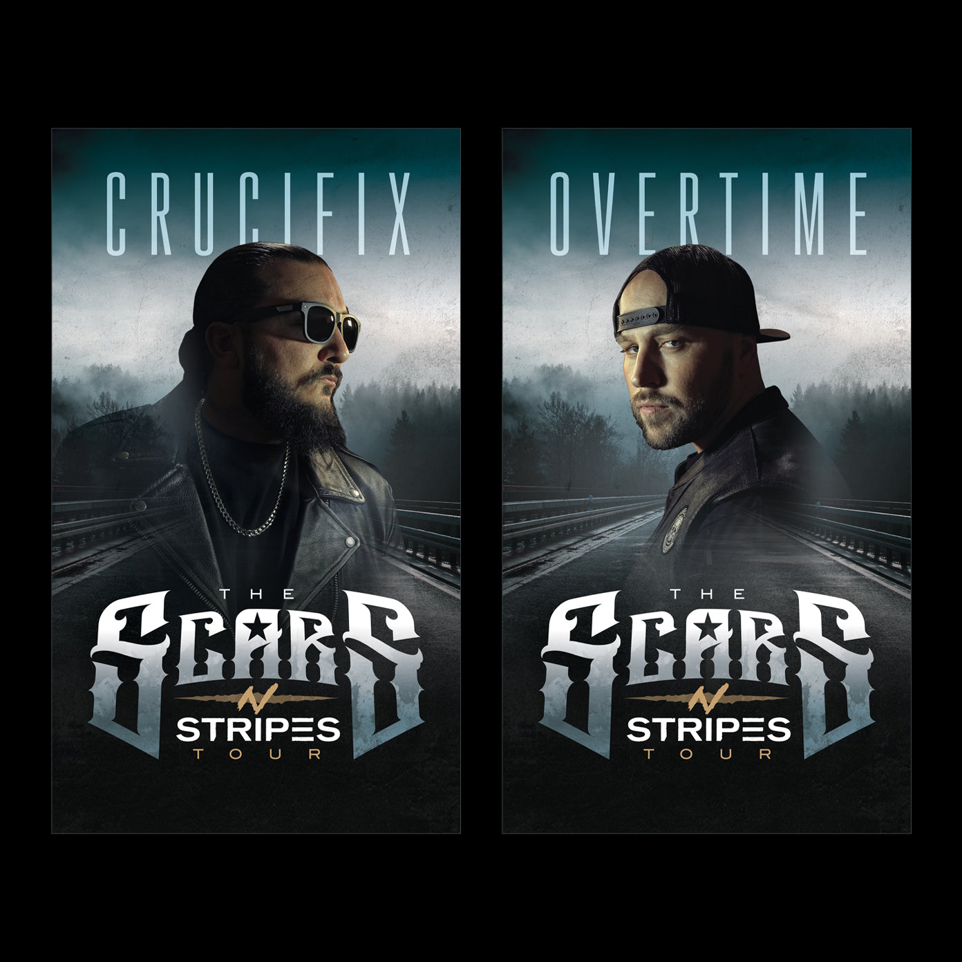 Scars N Stripes Stage Banners by CRUCIFIX