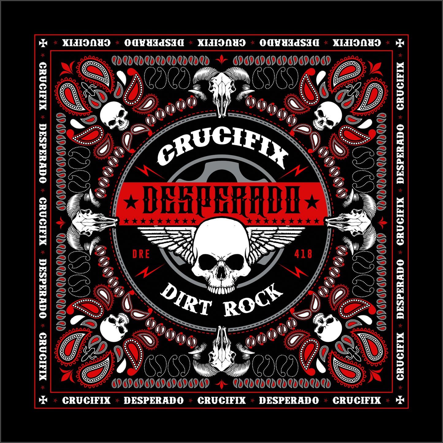 Crucifix Bandana - 1st Edition by CRUCIFIX