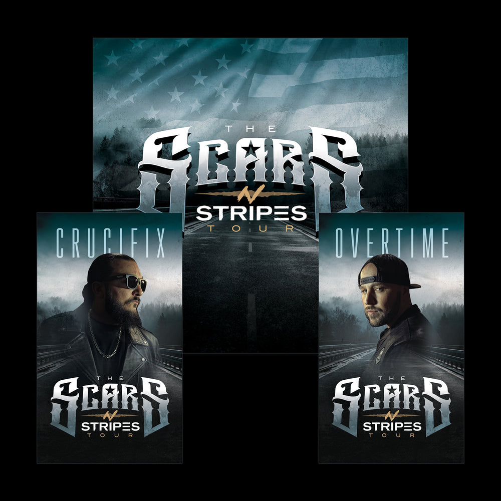 
                      
                        Scars N Stripes Stage Banners by CRUCIFIX
                      
                    