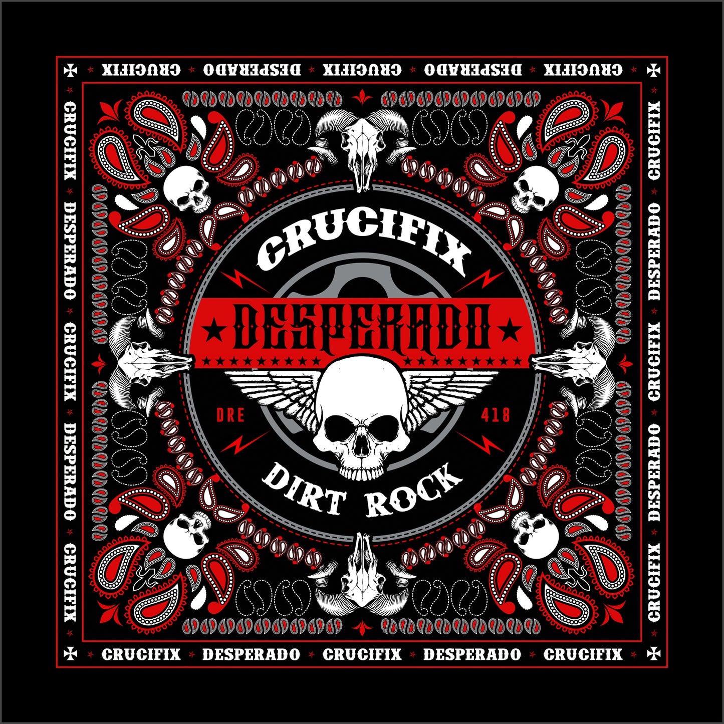 Crucifix Bandana - 1st Edition by CRUCIFIX