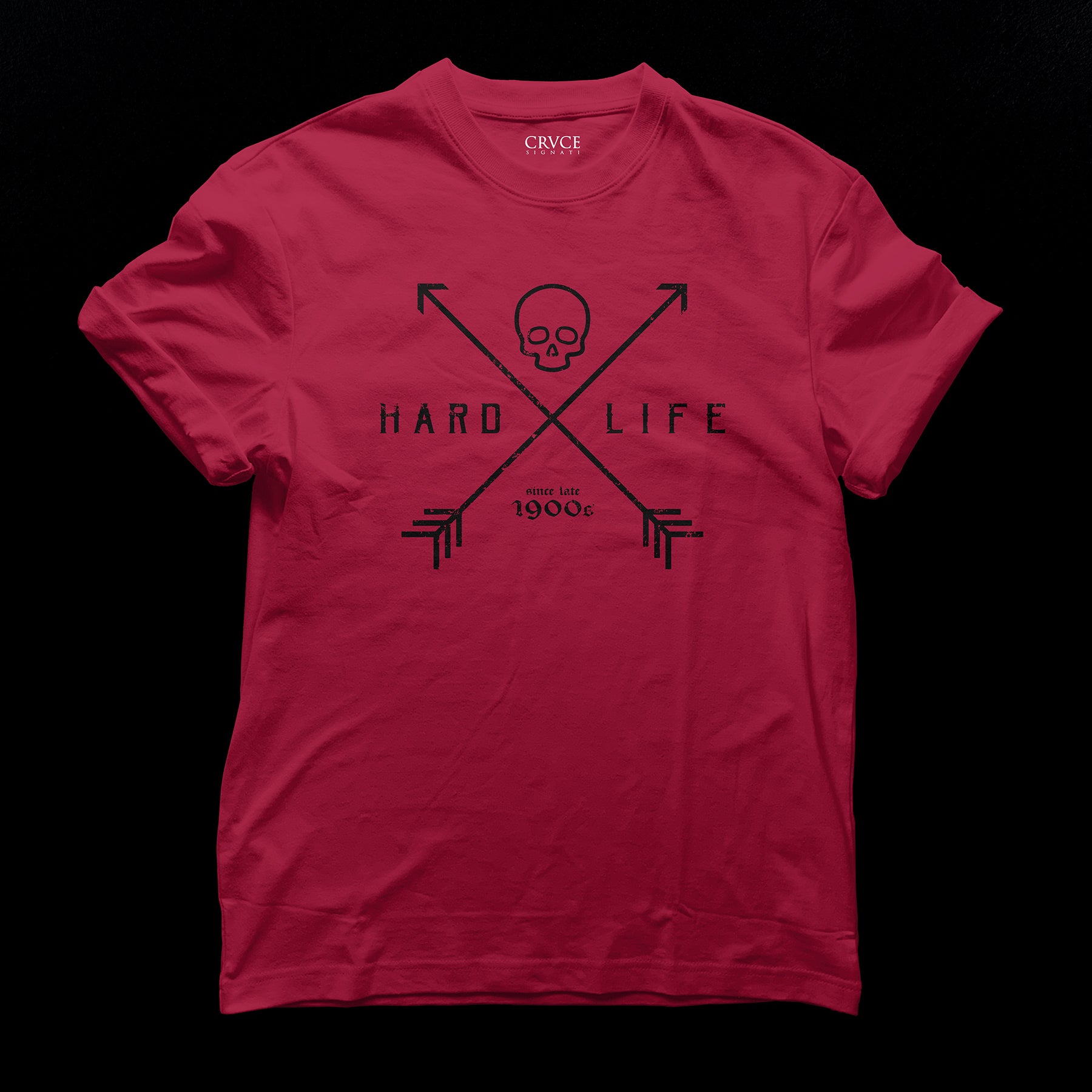 Hard Life Fitted Tee – Saint Cruce